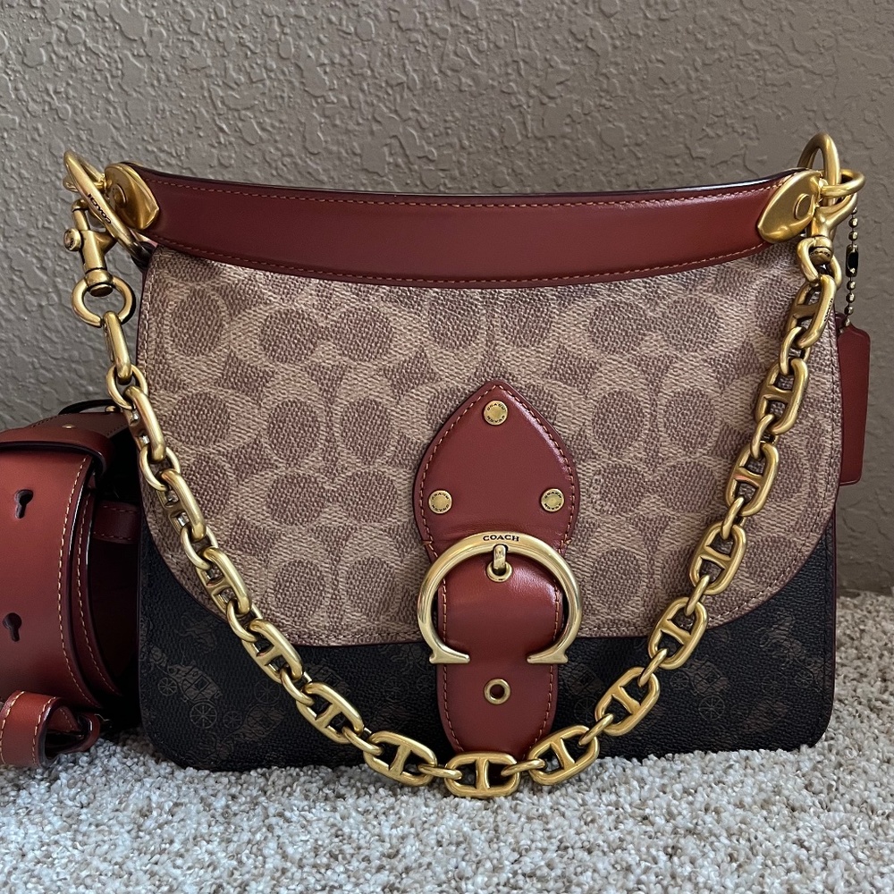 Coach Beat Shoulder Bag in Signature Canvas